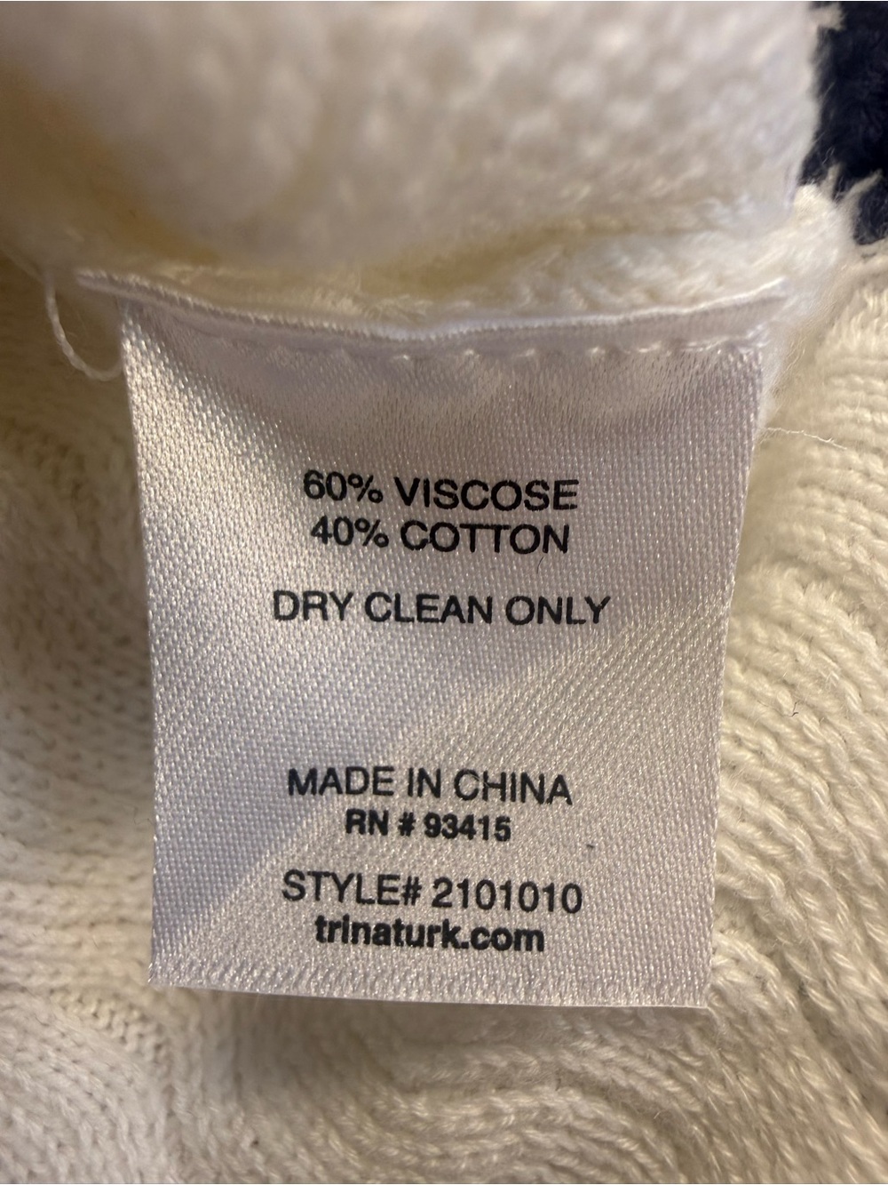 NWT Trina Turk Vermouth 4 Pocket Cardigan Gold Buttons White Blue Sweater M - Picture 14 of 16